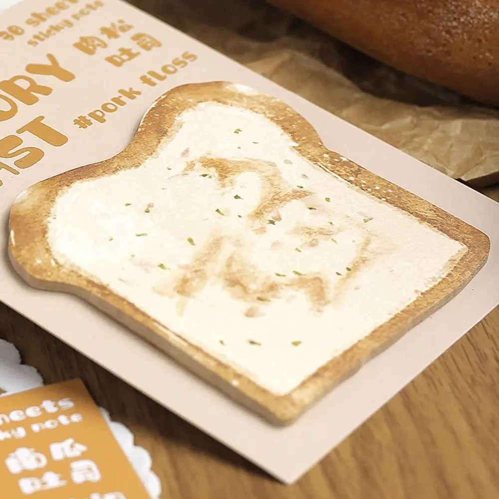 Sticky Notes Message Paper, Markers Flags, Bread Toast Shape, Auto Sticky Memo, Note Paper, Adhesive Post Memos, Notepad