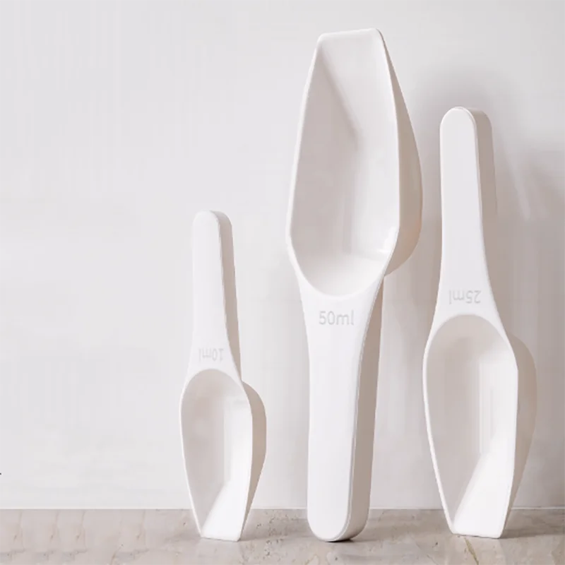 

Laboratory plastic flat bottom sampling shovel weighing spoon plastic medicine spoon powder sampling shovel 10/25/50/100/250/500