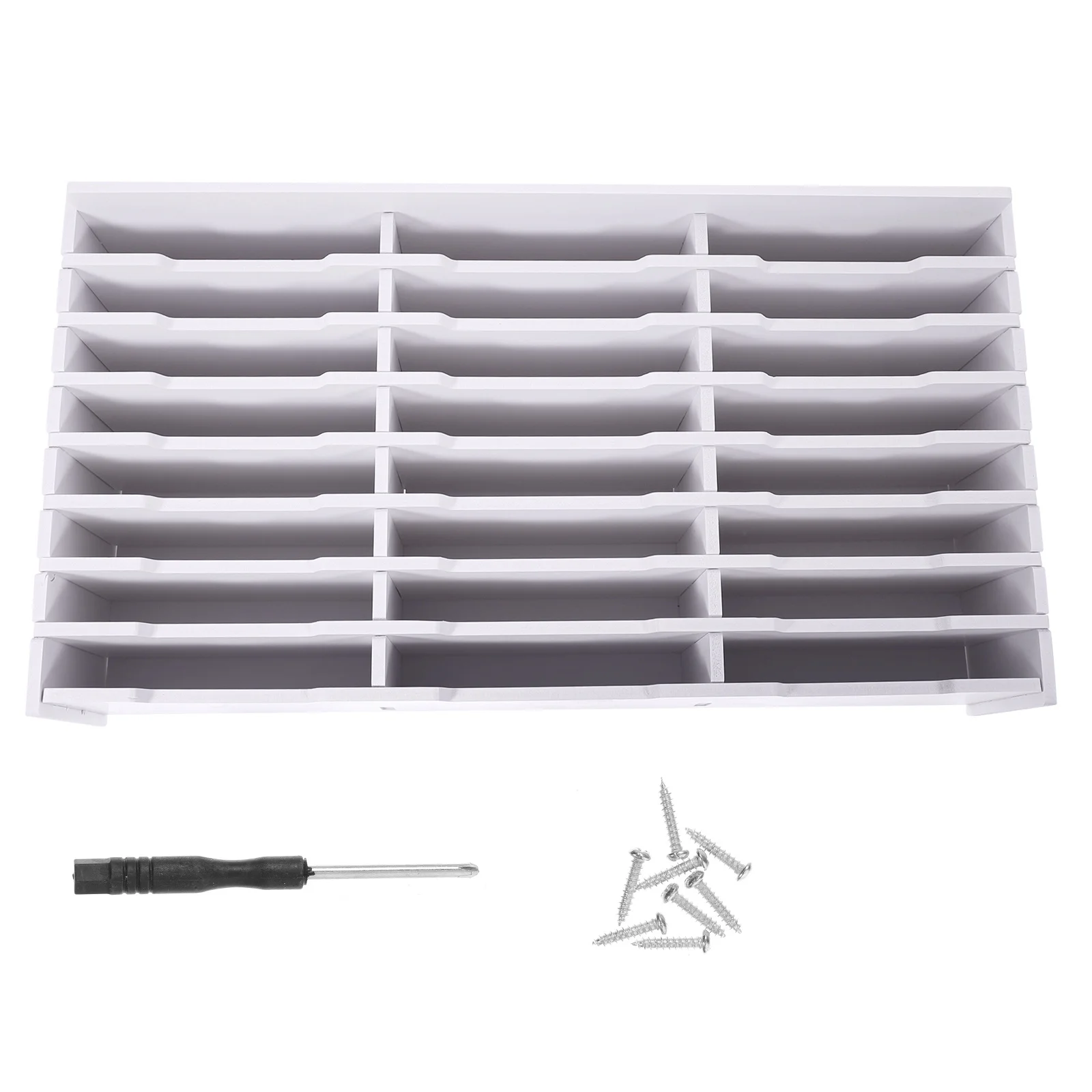 Multi-Grid Storage Box Desktop Organizer Classroom Cell Phone Holder Wooden Phone Management Box Desk Storage Case