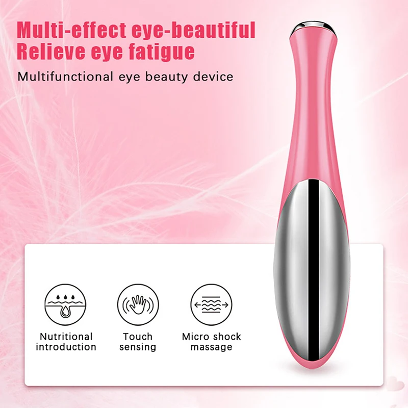 Massageador de olhos portátil vibração elétrica rugas anti-envelhecimento massagem ocular remoção de círculo escuro beleza rosto caneta de cuidados com os olhos