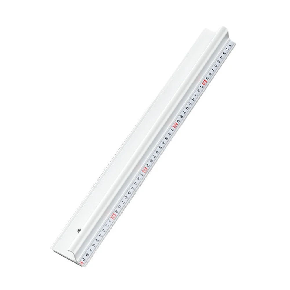 Thickened Aluminum Cutting Ruler 50 cm Length Precision Scale 0.1cm Graduation for Paper Cutting and Layout Work