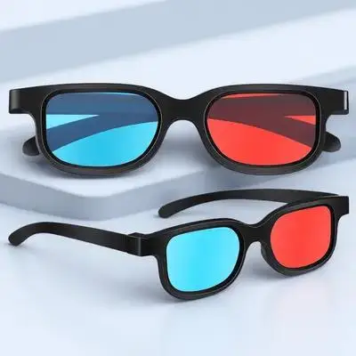 

10Pcs 3D Glasses Red Blue Lens Lightweight Viewing Glasses Compatible Computer Monitor Theater Screen Movie Game