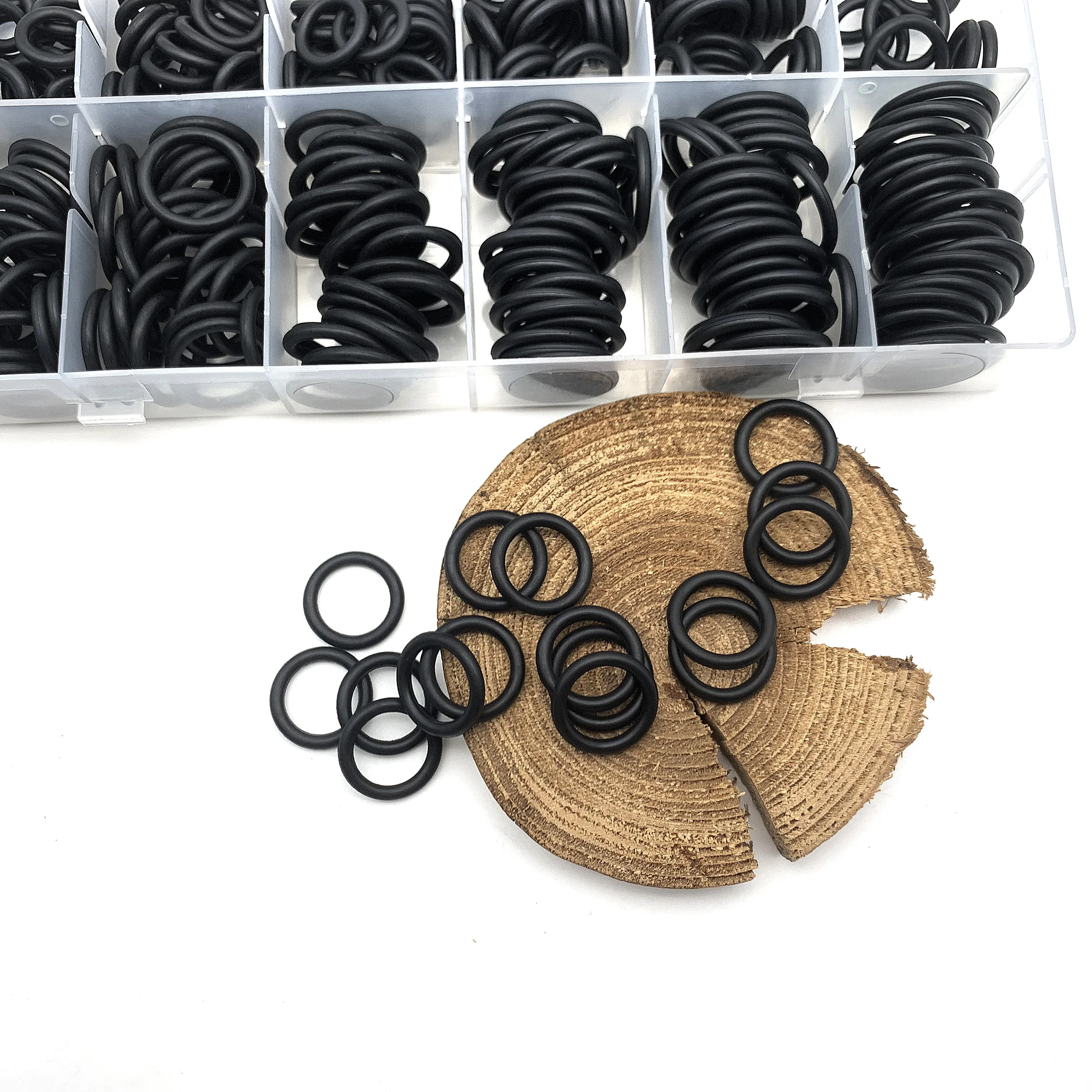 

Черный, 300 шт., комплект уплотнительных колец из нитриловой резины NBR CS, наружный диаметр 2,62 мм, размеры 9,19–17,88 мм, маслостойкие уплотнительные кольца, износостойкие уплотнения