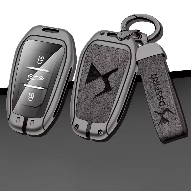 

Zinc Alloy Car Key Case Cover Shell for DS DS7 DS5 DS6 DS9 New Energy DS4 Dias Protective Key Chain Bag Keyless Auto Accessories