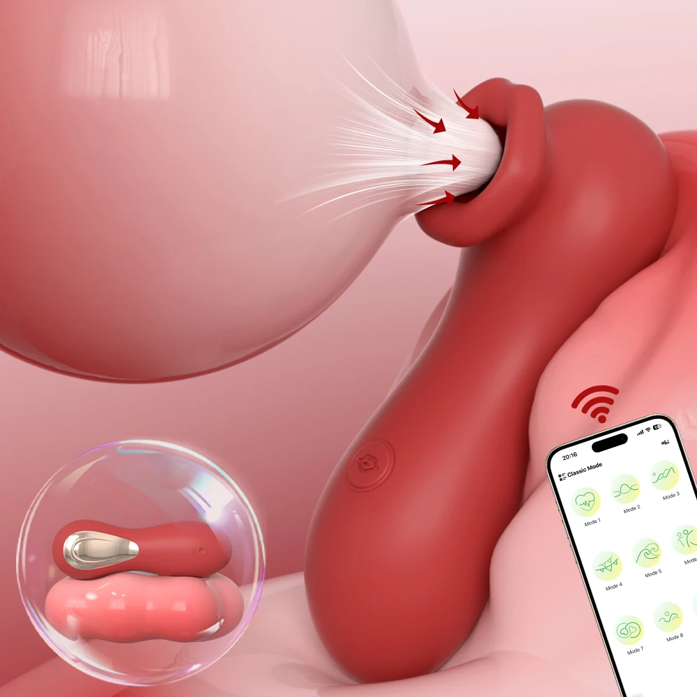APP التحكم مص الهزاز الإناث الحلمة الفم مصاصة البظر فراغ محفز الكبار السلع لوازم الجنس لعب للنساء #1