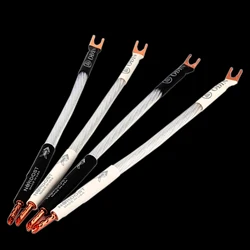 4pcs Nordost ODIN Jumper cable Sterling Silver Audio Cable Over Machine Line Fever Speaker Cable Banana To Y Speaker Cable