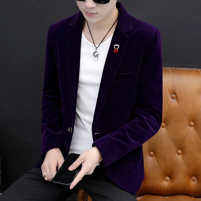 2025 High Quality Fashion Fashion Casual Suit Jacket Autumn Youth Slim-fit British Fashion Men's Coat Korean Version Small Suit - Image 2