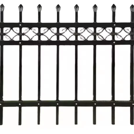 Fencing Garden Trellis Gates Durable Green  aluminium 2.4m galvanized steel d palisade security fencing with Best Quality