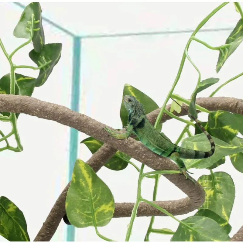 

Artificial Reptile Vines Flexible Fake Hanging Plants for Lizard Chameleon Gecko Snake Climbing Terrarium Decor Habitat