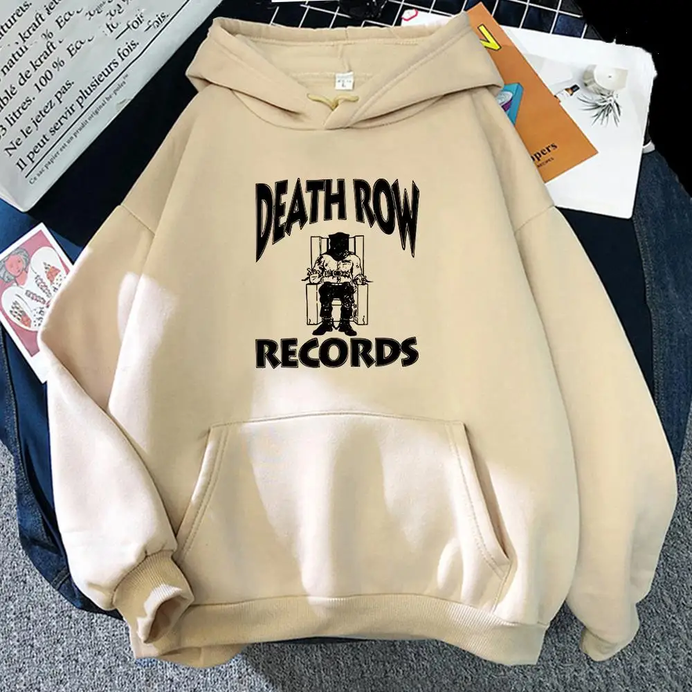 DEATH ROW RECORDS HOODIE High quality aesthetic pattern men's hoodie hip-hop autumn and winter casual boy outerwear sportswear