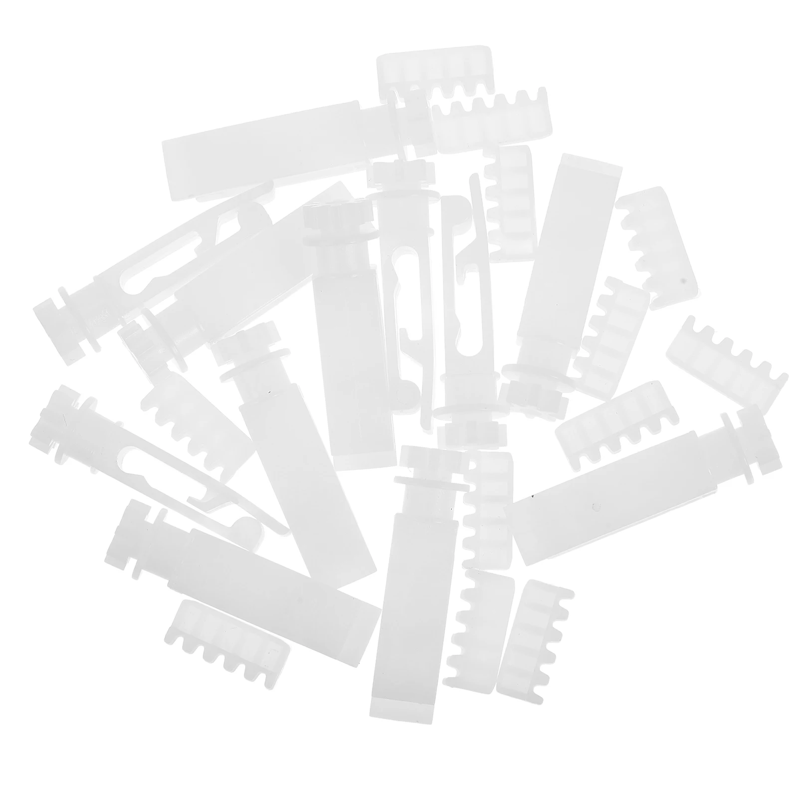 

12Set Vertical Blind Stem Repair Kit Replacement Parts for Blinds White Plastic Carrier Slats Clips Universal Fix for Home