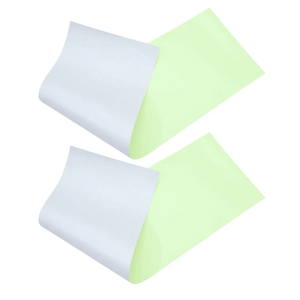

2Pcs Glow in Dark Self Adhesive Photoluminescent Vinyl Film for Car Cups DIY Crafts Safety Labels Luminous Wall Decals