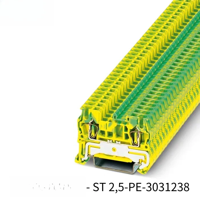 10pcs Grounding wire terminal row ST2.5-PE-3031238 rail type spring with phoenix current