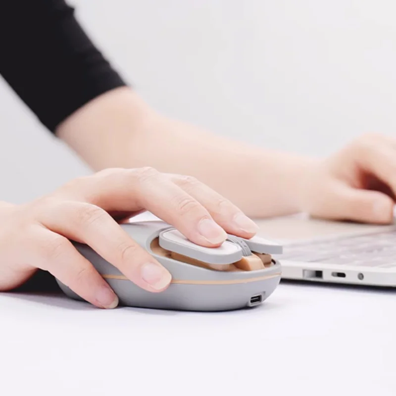 Artificial Intelligence Voice Mouse Wireless Bluetooth 4000dpi Voice Controlled Typing Computer Laptop Work Study Optical Mouse