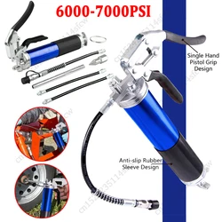 6000PSI-7000PSI Heavy Duty Quick Release Grease Gun Set 400CC Lubrication Syringe Manual Grip Grease Gun Greasing Injection