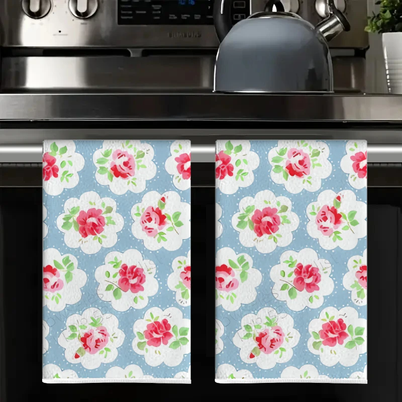 2 Stück, Küchentücher mit blau – Home Cooking Is The Best Bewertung und Preis