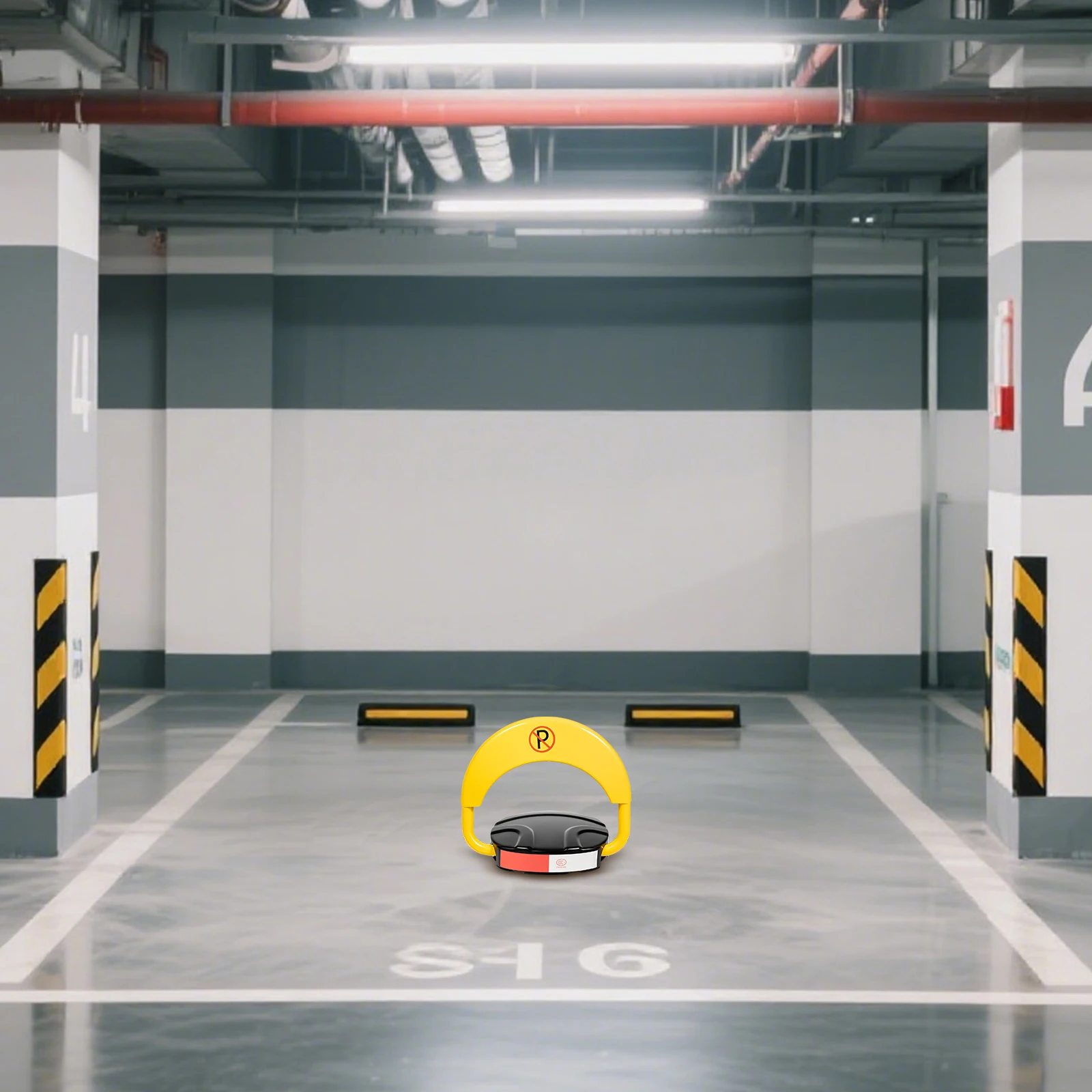 Heavy Duty Remote Control Parking Lock with Alarm, IP67 Waterproof, 2T Capacity, for Outdoor Private & Commercial Use