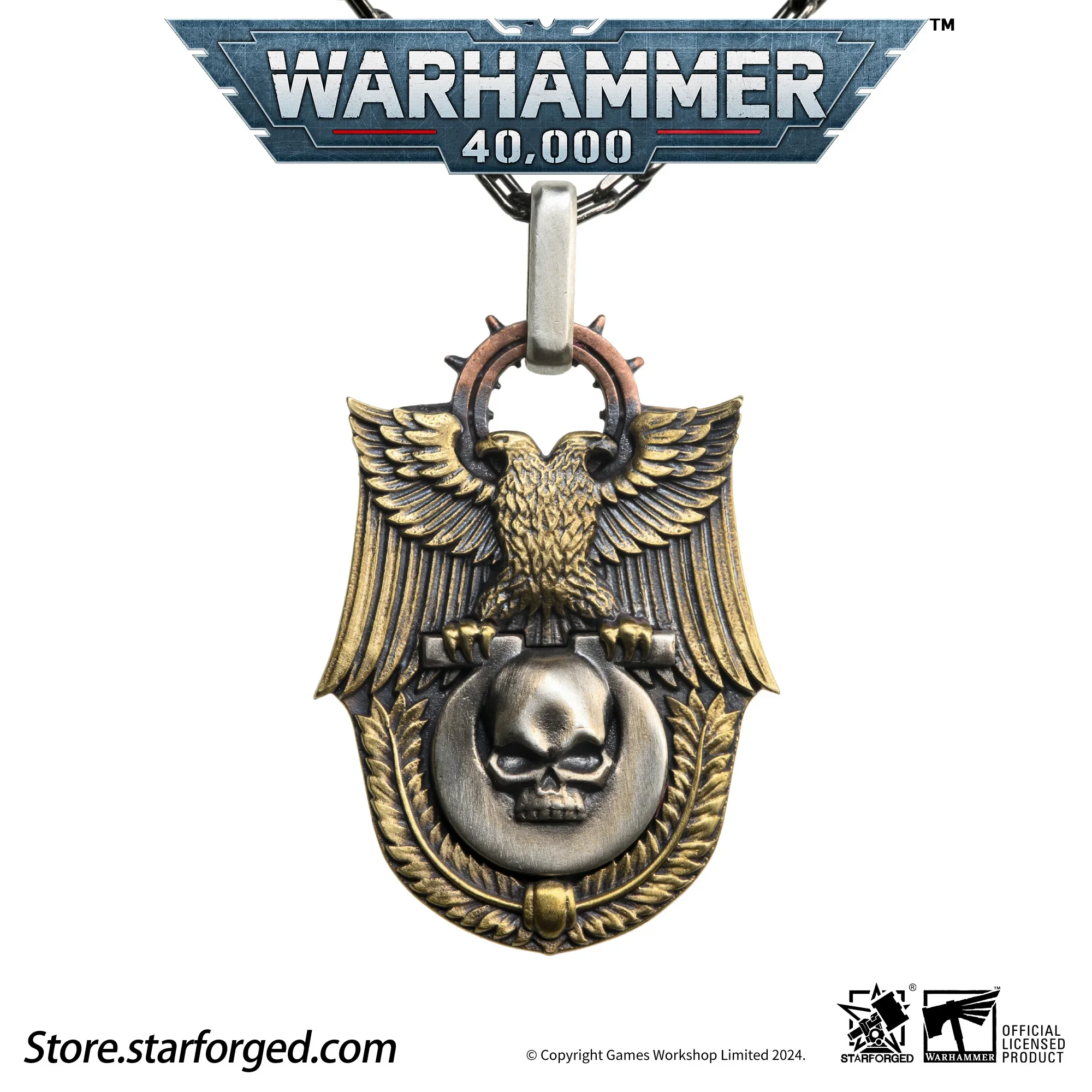 Starforged Warhammer 40k Out of Print Maculag Triumphal Eagle Emblem Pendant