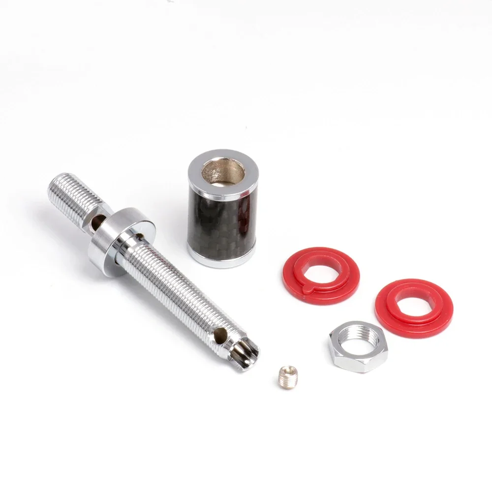 4Pcs Carbon Fiber Terminal Binding Post Gold/Rhodium Plated Banana Jack Connector CF45G/R AMP Banana Plug Socket Terminal
