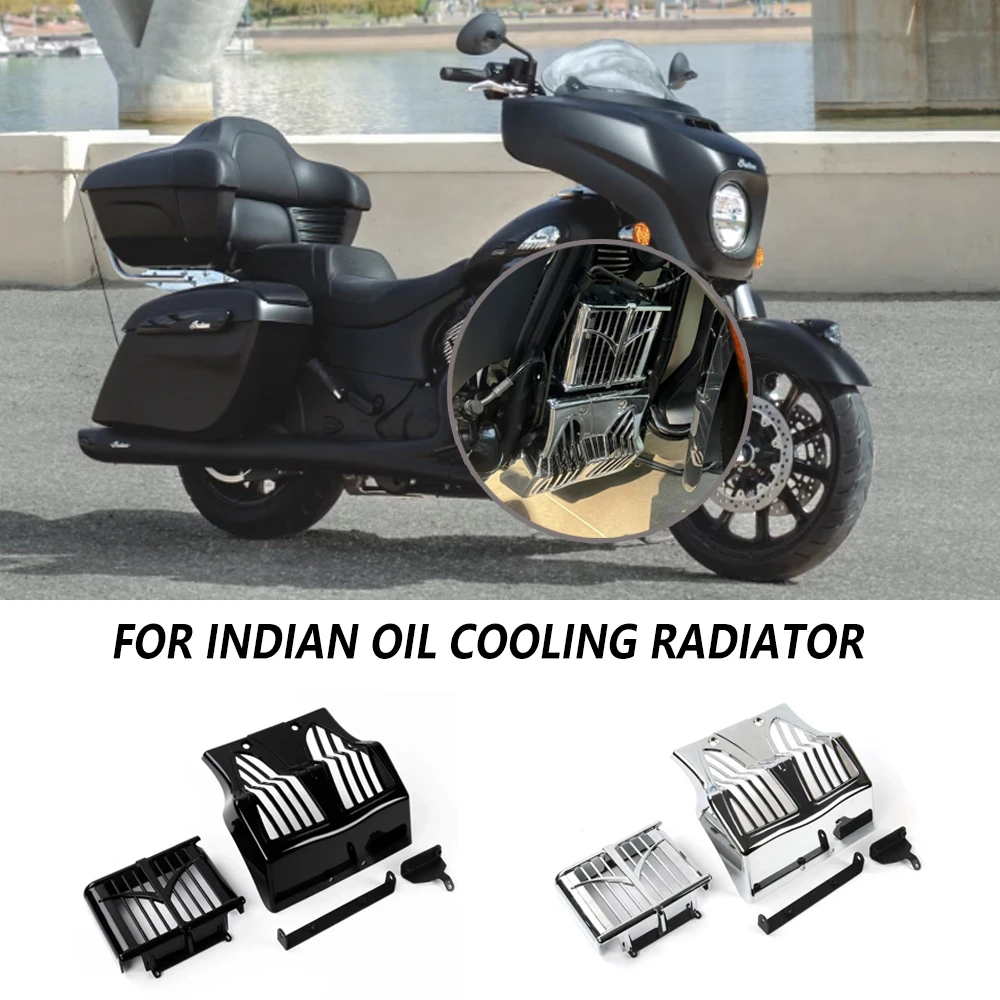 

For Indian Roadmaster Dark Horse Black Chrome New Motorcycle Air Baffle Fairing Mudguard Lower Front Spoiler 2020-2024