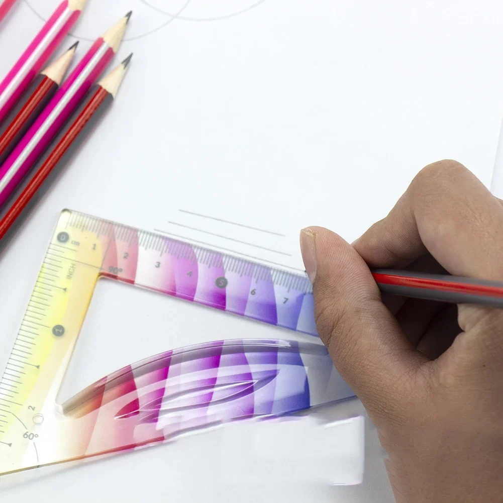 For Teachers Protractor Set Flexible Rulers Set Art Projects Artistic Tools For Measuring Accurately Student Tools
