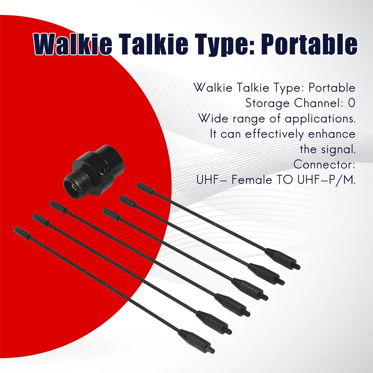 RISEN para Nagoya RE-02 Antena de rejilla de tierra Antena omnidireccional mejorada por radio móvil