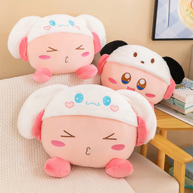 New Cute Cartoon Animation Kirby Large Size Plush Toy Pillow Stuffed Doll Boys and Girls Festival Gift Room Decoration Doll view 2
