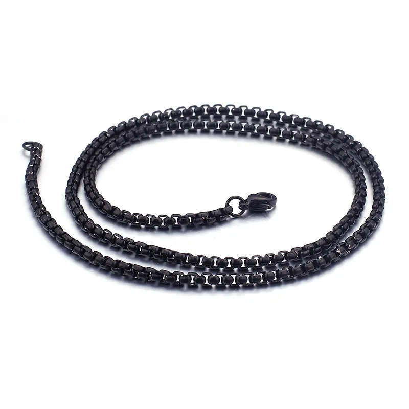 Punk Hip Hop Black Clavicle Chain nightclub Cool Accessories For Men and Women Couple Jewelry Accessories Long Chain Choker