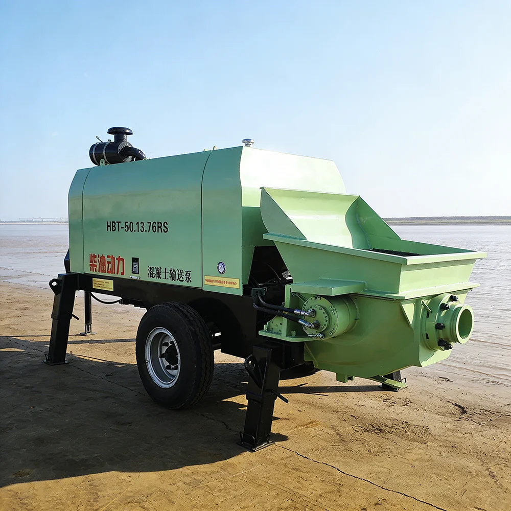 High Performance Concrete Pump Machine with Wear Resistant Parts for Long Service Life in Mining