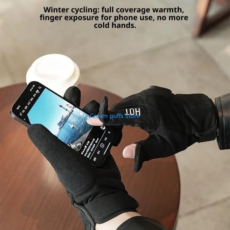 50LE Winter Heated Gloves With Touchscreens Rechargeable Battery For Cold Weather