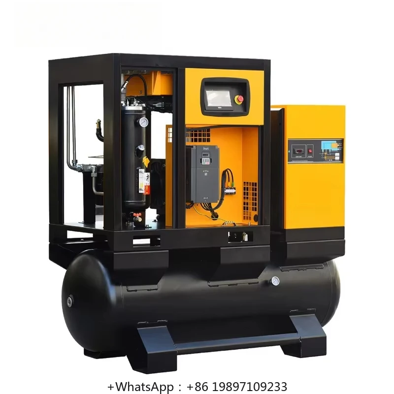 Energy Saving 7.5kw 11kw 15kw 22kw All In One 15 h p Air Compressor 12 Bar 500lt Air Compressor 4 In 1 Air Compressor