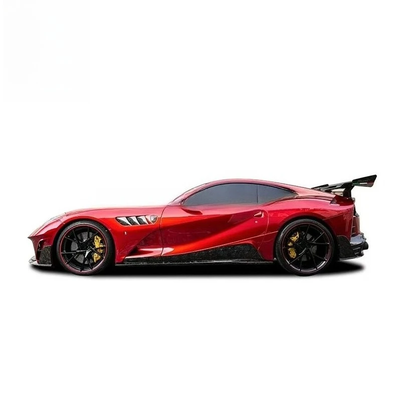 MSY Style Half Carbon Fiber Front Rear Bumper Fender Vents Side Skirts Body Kits for 812 Cars Wide Bodykit