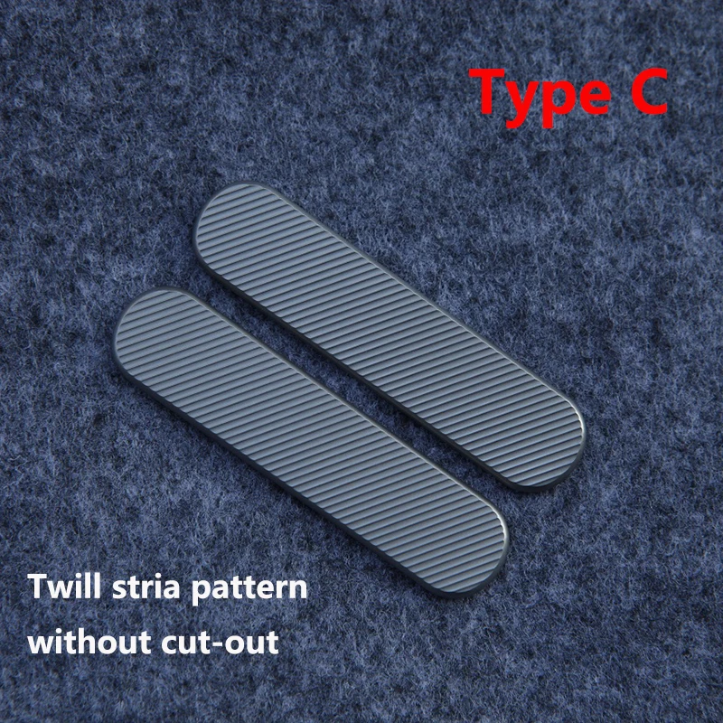 Imagem -04 - Tipos de Faca Titanium Alloy Handle Escala Patches para 58 mm Victorinox Swiss Army Facas Twil Lines Padrão Faça Você Mesmo Faça Parte Par