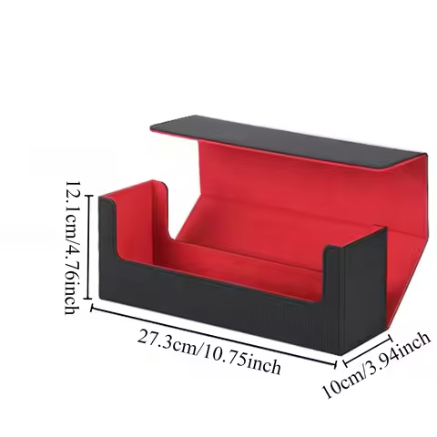 Card Case Deck Box Guard Card Protector with Top Open Magnetic Lid Organizer Trading Cards Durable Dustproof Sturdy Storage Case