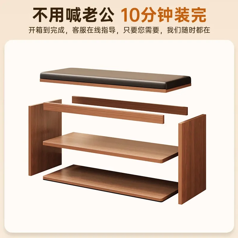 30cm Narrow Shoe Rack Bench Entryway Storage Stool Multi Layer Organizer Durable Seat for Home Hallway Closet Space Saving
