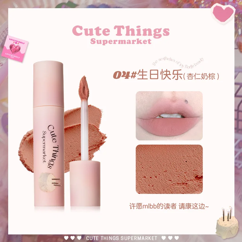 Darmowa wysyłka FLORTTE Loria Strange Melia Lip Clay Matte Velvet Longlasting Deep Lip Layering Primer Lip Cream Lipstick Cosmetic