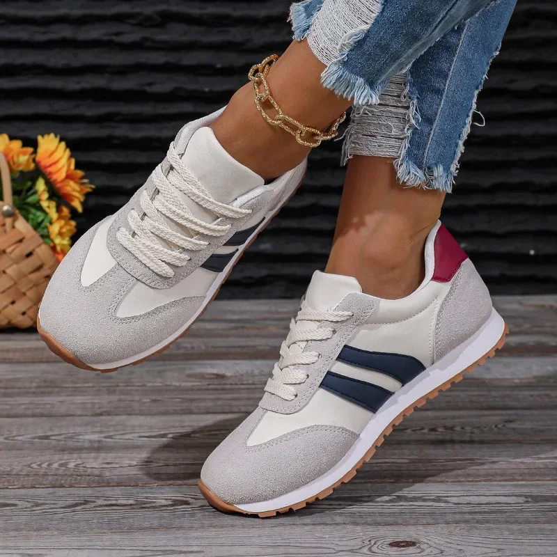 2025 Nieuwe Casual Schoenen Mode All-Match Loopschoenen Ademend Doek Oppervlak Lichtgewicht Sport Damesschoenen Zapatos De Mujer