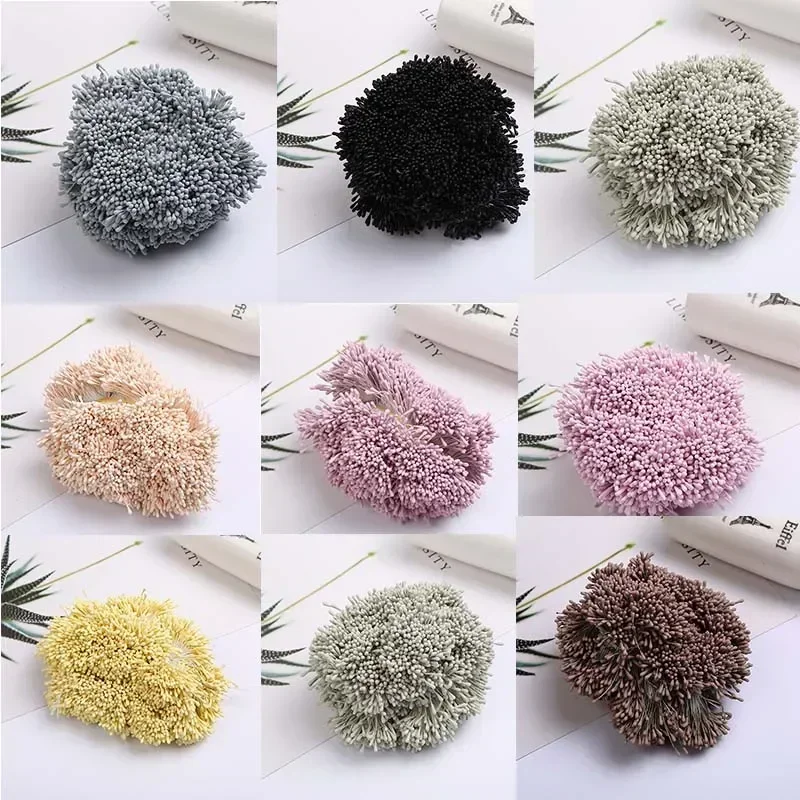 

400pcs 1.5mm Mini Stamen Handmade Artificial Flowers For Wedding Party Home Decoration DIY Christmas Scrapbook Accessories