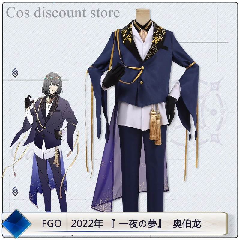 

Oberon Cosplay Costume Game Fate/Grand Order Men Cosplay Costume Activity Comic-con Party Clothing Full Set Spring Autumn Suit