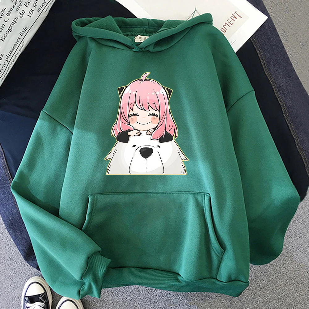 Harajuku Anime Spy X Family Plus Size Hoodie Anya Women Sweatshirts Kawaii Casual Female Streetwear Long Sleeve Clothes Tops