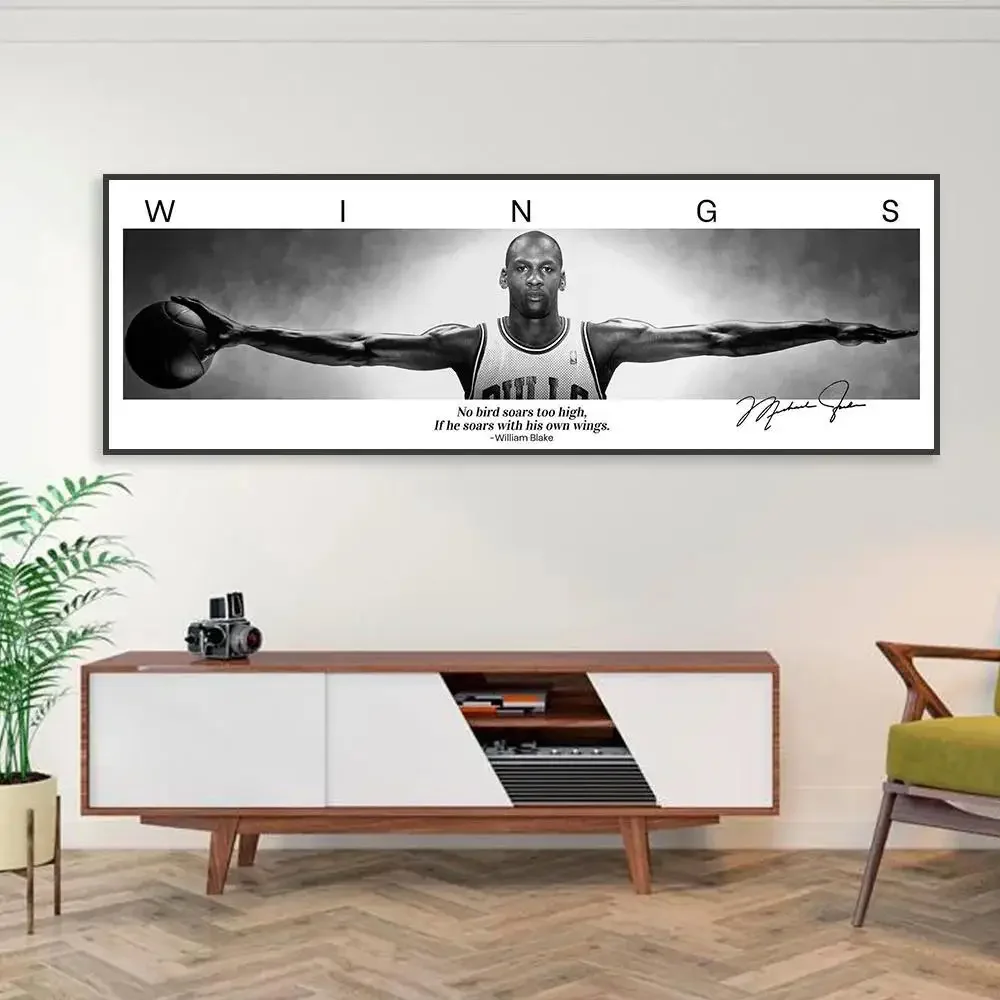 Motivational Basketball Curry Kobe Canvas Print  Home Decor Art for Living Room Bedroom Cafe Wall Painting