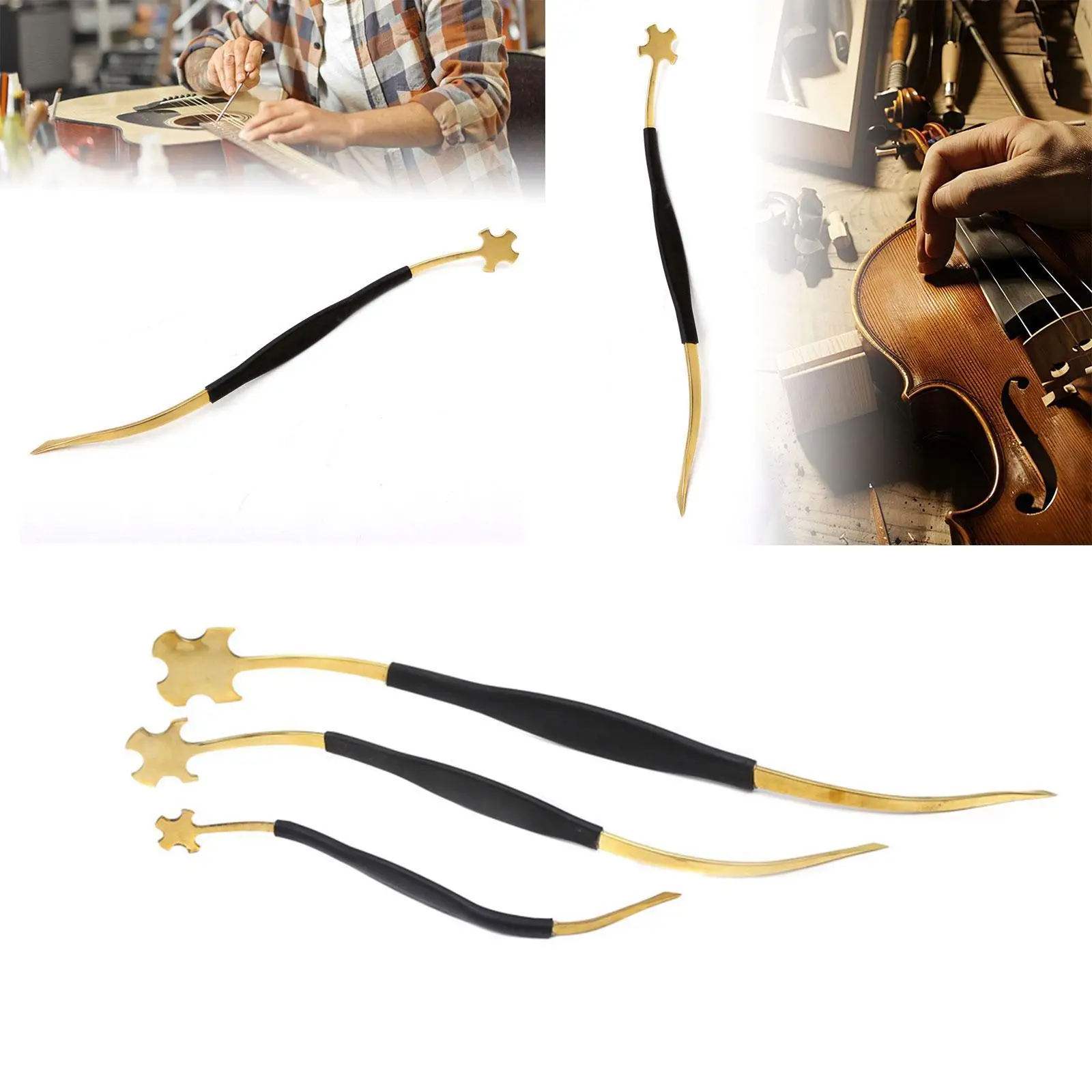Violin S Sound Post Setter DIY Tool Music Instrument Accessory Sound Column Hook for Violinist Violin Player Holiday Gifts