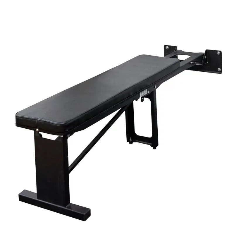 Wall-mounted Foldable Bench Press Bench Gym Dumbbell Bench Fitness Bench Folds Away for Space-saving Storage
