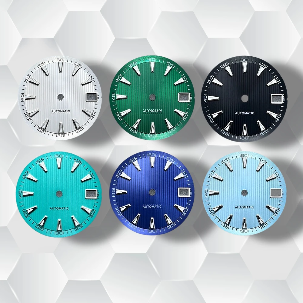 

28.5mm S Logo vertical Grain Dial Suitable for NH35/NH36/7S/4R Movement High-Quality Watch Modification Accessories