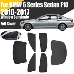 Custom Full Cover Car Window Sunshade For BMW 5 Series Sedan F10 2010 - 2017 Privacy Blind Curtain Front Windshield 2012 2013