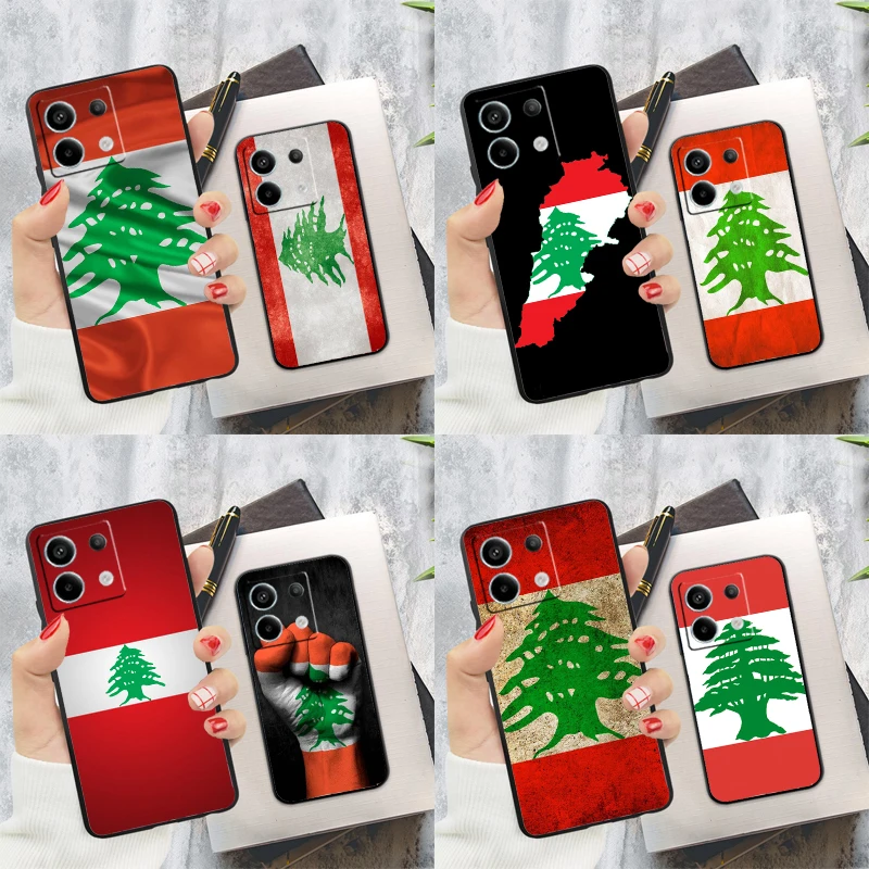 Lebanon Flag Case For Xiaomi Redmi Note 13 12 11 9 10 14 Pro 9S 10S 11S 12S Redmi 13C 10C 12C 14C Cover