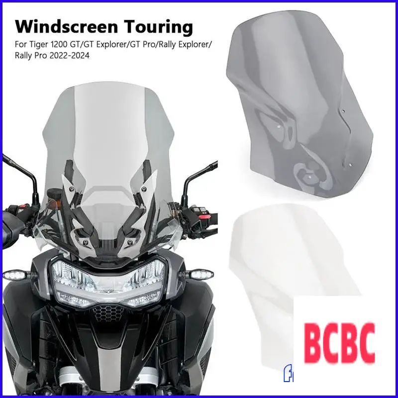أغطية الزجاج الأمامي للدراجات النارية BB لـ Tiger1200 GT Pro Tiger 1200 GT/GT Explorer/Rally Pro 2022-2024