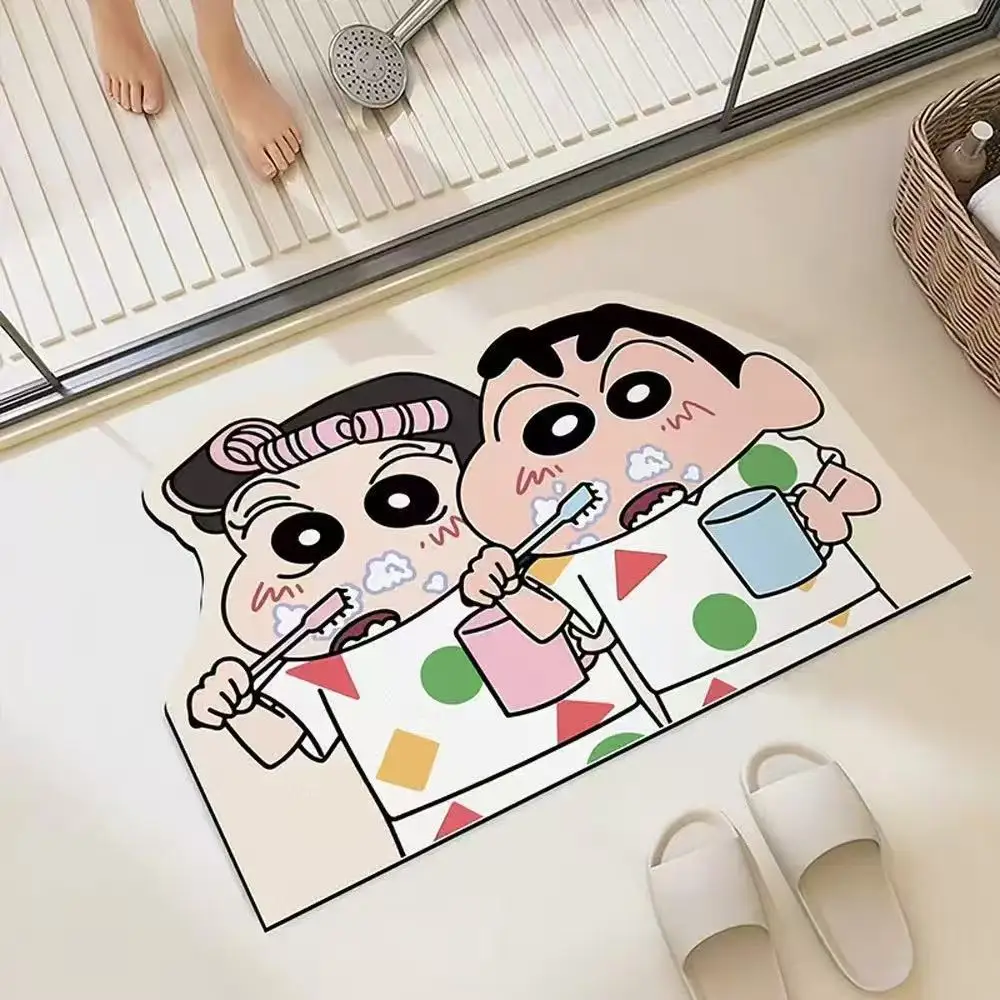 Image of Wasserabsorbierende Duschraummatte, schnelltrocknend, modische Geschenke für Zuhause und exquisite Cartoon-Anime-Motive, weich und bequem, Anime-Peripherie.