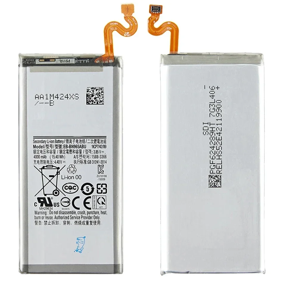 Battery EB-BN965ABU 4000mAh For Samsung Galaxy Note9 Note 9 N9600 SM-N9600 SM-N960F Bateria