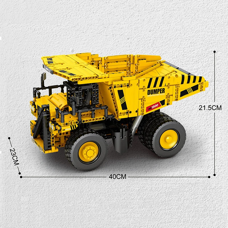 New MOC Technical Engineering 797 Mining Truck Building Blocks Model City Dump Truck Full RC Bricks Children\'s Toys Gift Set